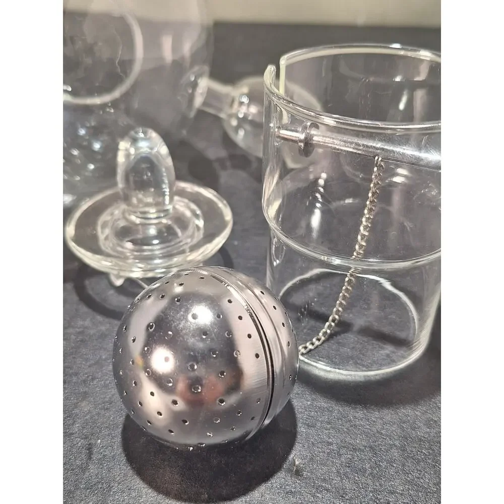 Michael Graves Leonardo Nanna Glass Teapot Germany Crank Infuser Postmodern 1996